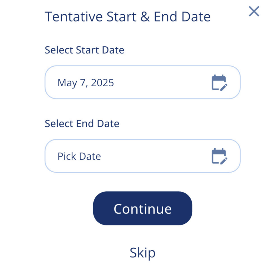 Tenative Start and End Date Gutter App Contractor Software Business Owners